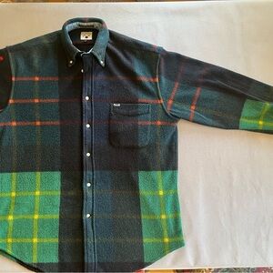 Faconnable Men's Plaid Fleece Button-Up Shirt
